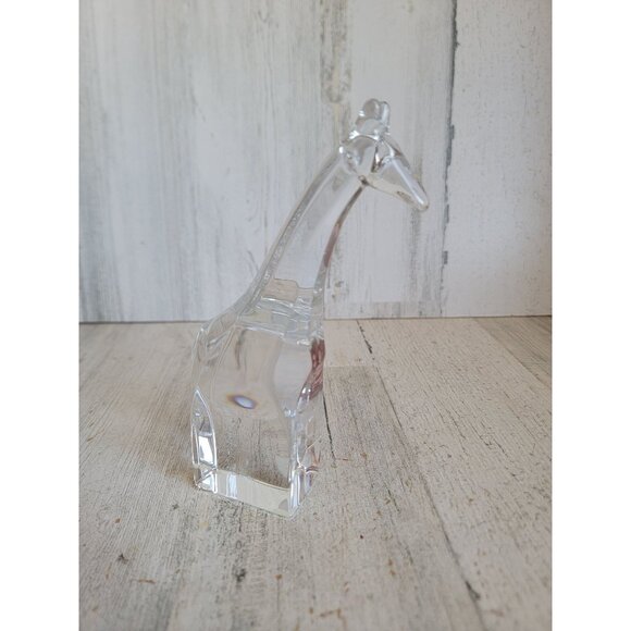 Orrefors Sweden giraffe Crystal figure vintage collectible unique glass - Picture 1 of 7